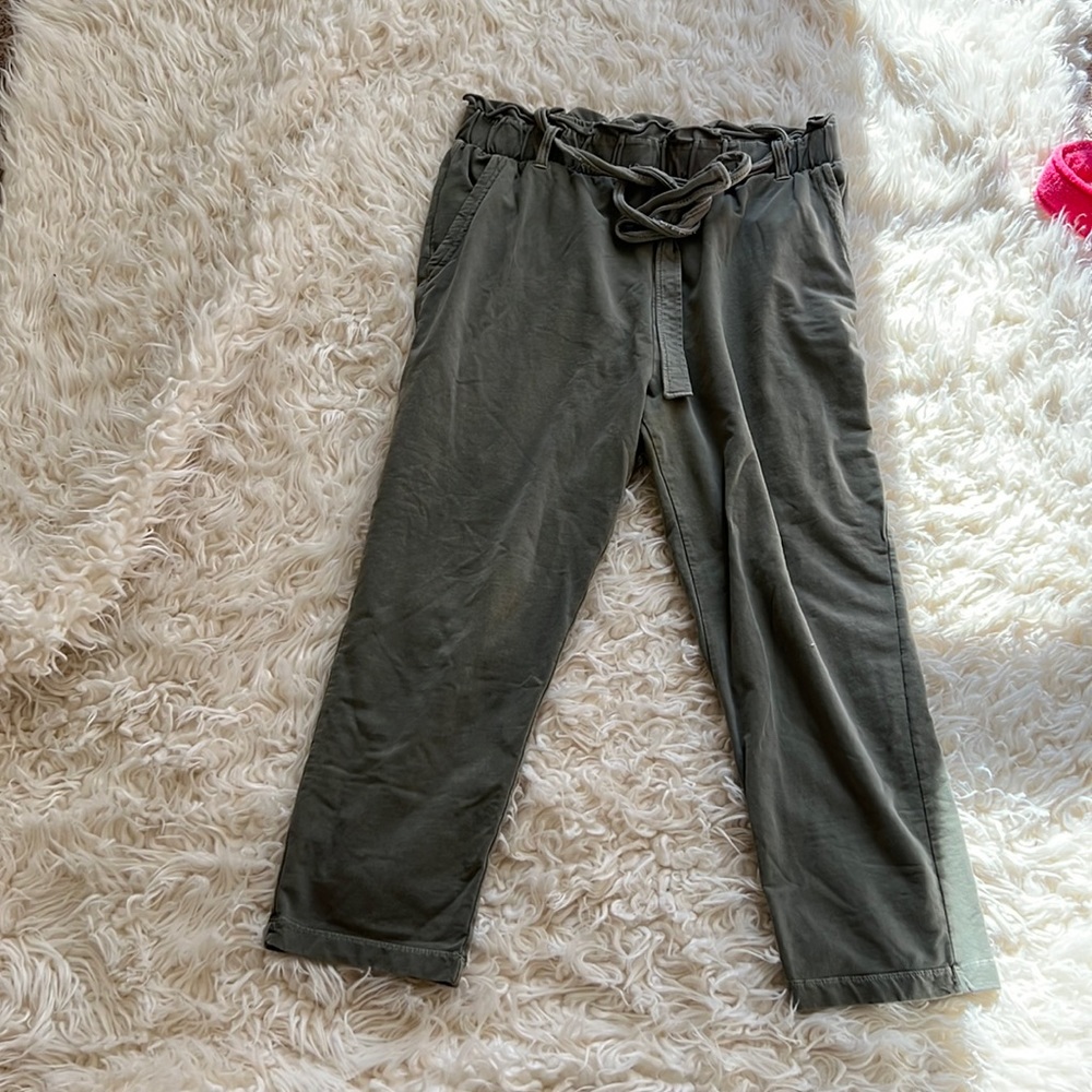 Green trousers